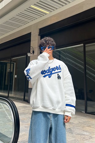Dodgers Baskılı Oversize Sweatshirt