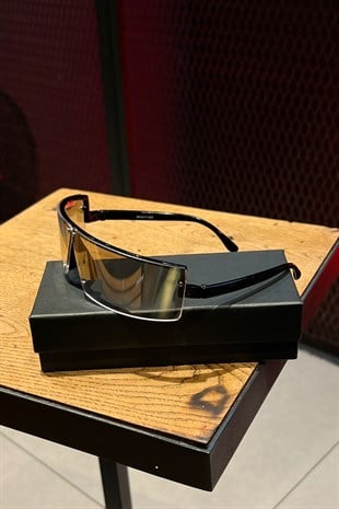 Transparent Full Glass Siyah Streetwear Gözlük